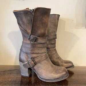 Freebird Gray Heeled Boots